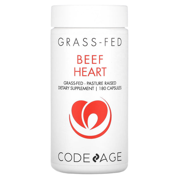Codeage, Beef Heart, 180 capsules - 853919008076 | Hilife Vitamins