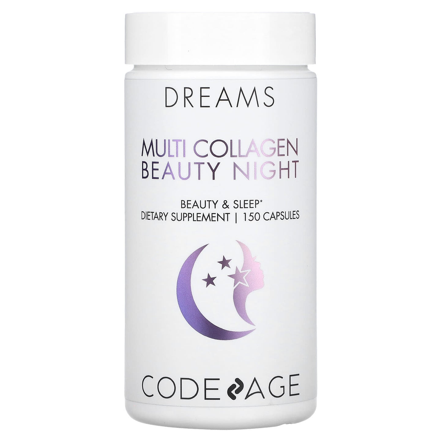 Codeage, Multi Collagen Beauty Night, 150 capsules UPC 853919008281 | HiLife Vitamins