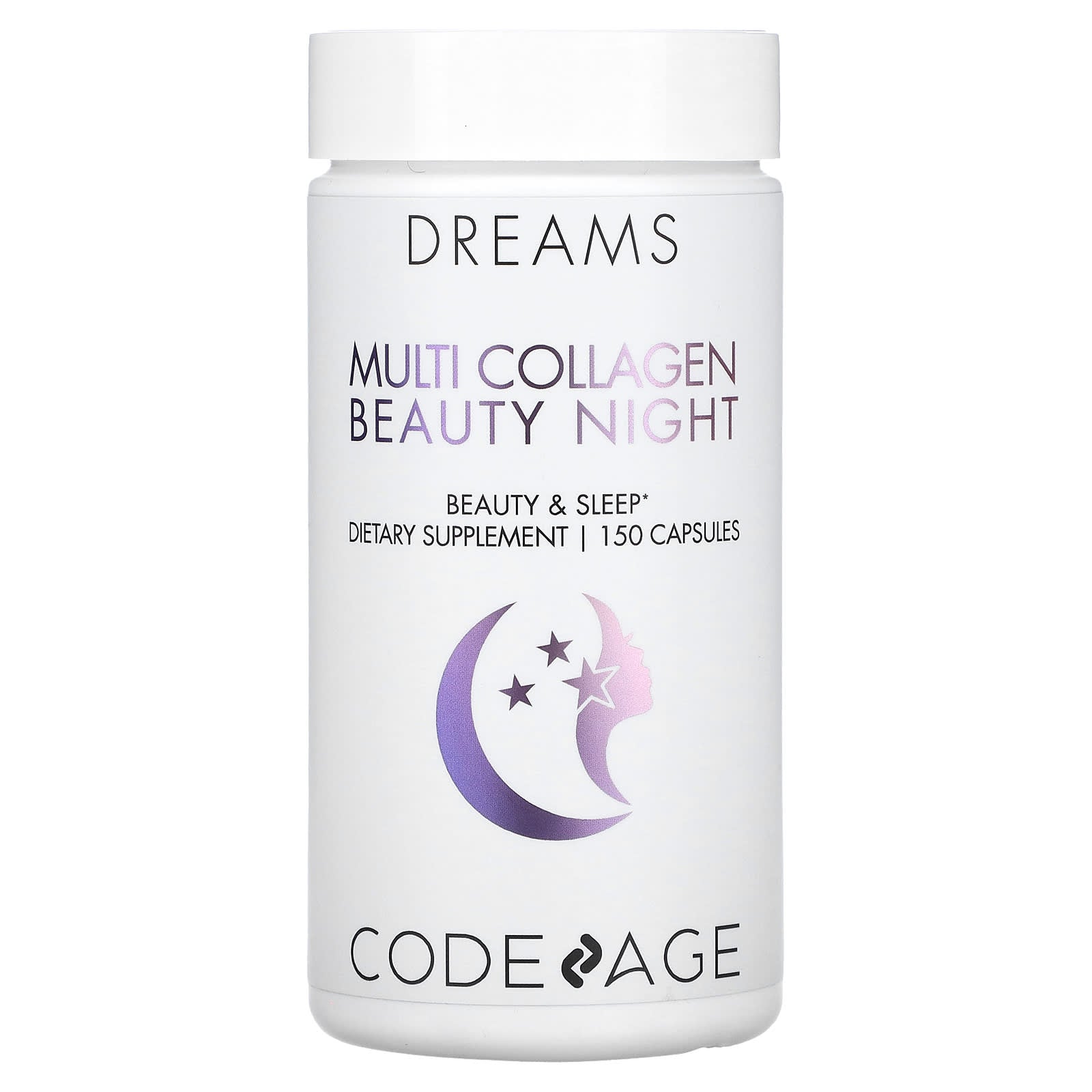 Codeage, Multi Collagen Beauty Night, 150 capsules UPC 853919008281 | HiLife Vitamins