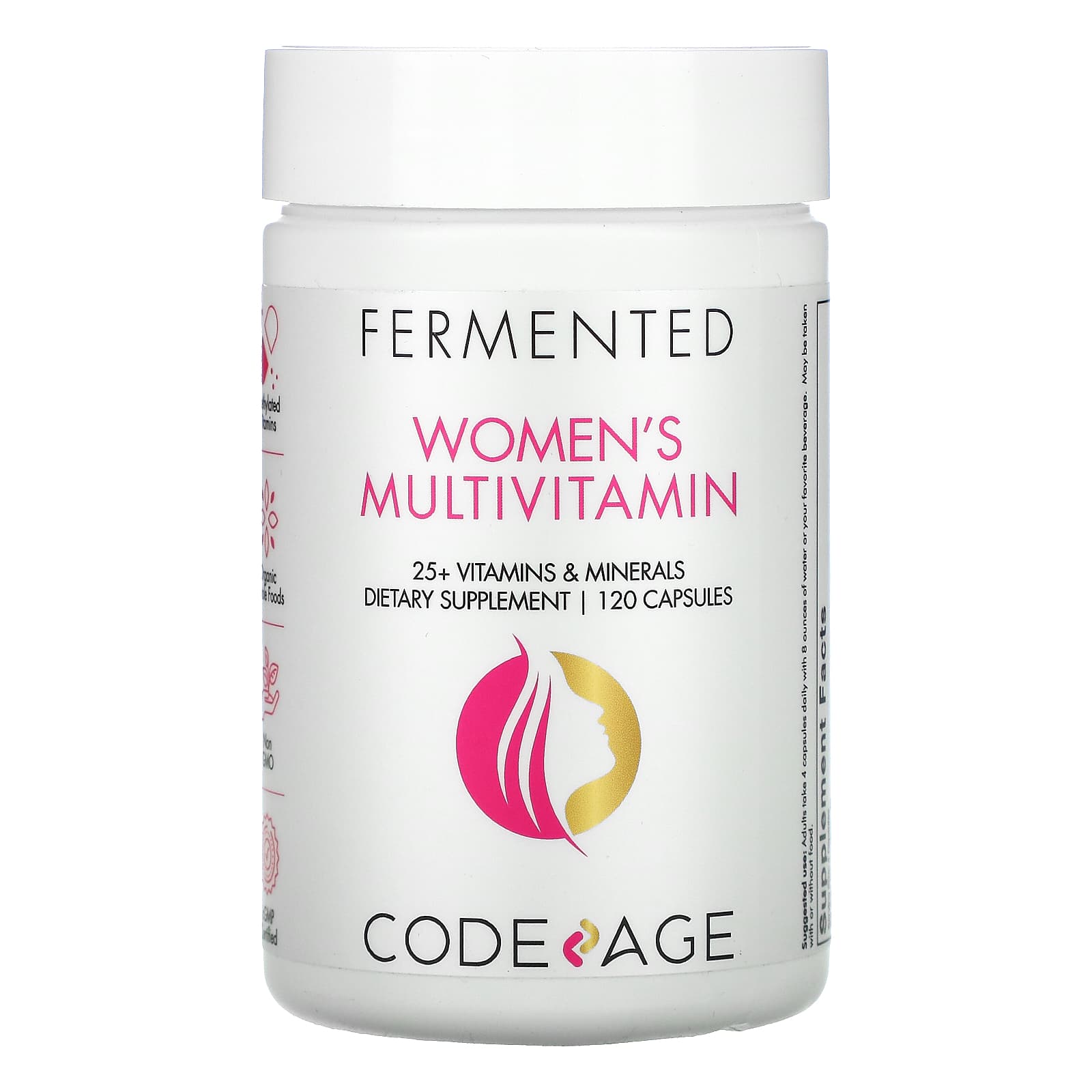 Codeage, Women's Fermented Multivitamin, 120 capsules UPC 853919008311 | HiLife Vitamins