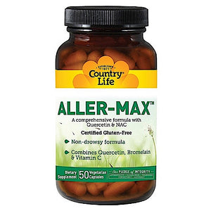 Country Life, Aller-Max Formula, 50 Vegetarian Capsules - 015794016090 | Hilife Vitamins