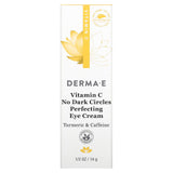 DERMA E., Vitamin C, No Dark Circles Perfecting Eye Cream, 1/2 oz (14 g)