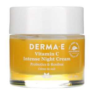 DERMA E., Vitamin C Intense Night Cream, 2 Oz - 030985003703 | Hilife Vitamins