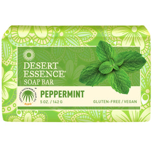 Desert Essence, Bar Soap Peppermint, 5 Oz - 718334312071 | Hilife Vitamins