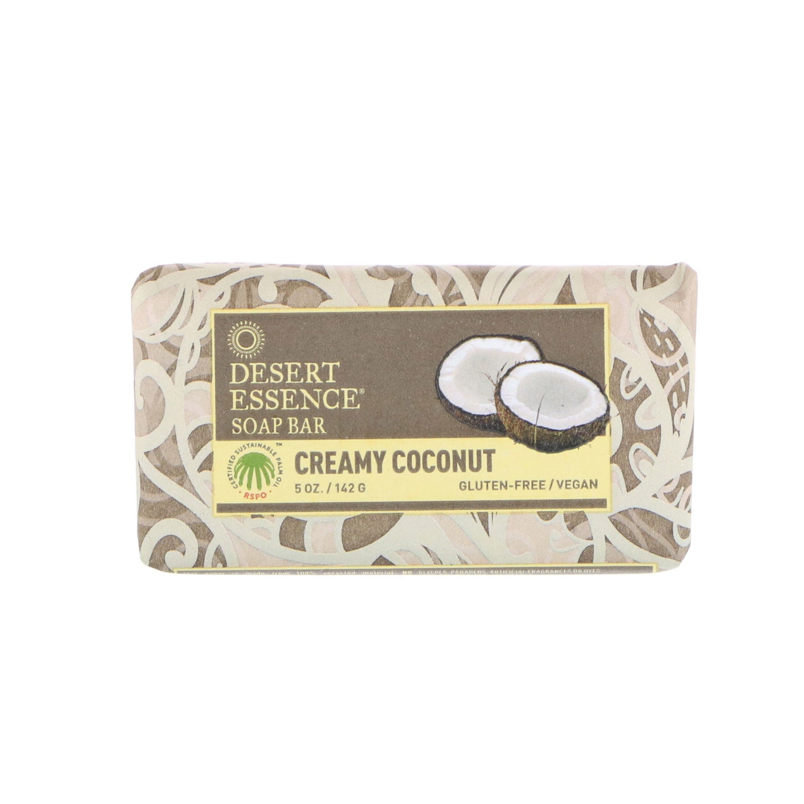 Desert Essence, Bar Soap Creamy Coconut, 5 Oz UPC 718334312095 | HiLife Vitamins