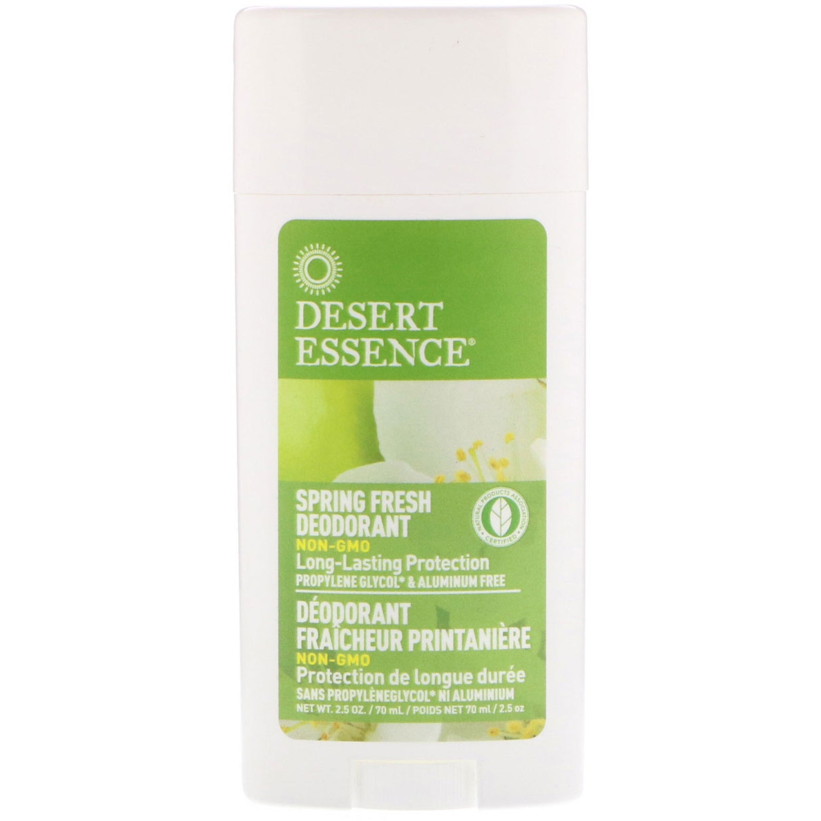 Desert Essence, Deodorant Spring Fresh, 2.5 Oz UPC 718334332314 | HiLife Vitamins