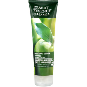 Desert Essence, Organics Green Apple & Ginger Shampoo, 8 Oz - 718334337005 | Hilife Vitamins