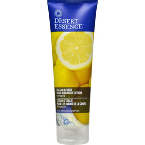 Desert Essence, Hand & Body Lotion Italian Lemon, 8 Oz - 718334337753 | Hilife Vitamins