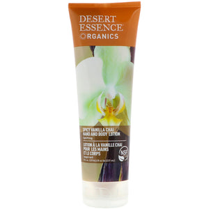 Desert Essence, Organics Vanilla Chai Hand & Body Lotion, 8 Oz - 718334337456 | Hilife Vitamins
