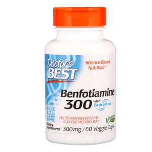 Doctor’s Best, Benfotiamine 300 300 mg, 60 Capsules - 753950002708 | Hilife Vitamins