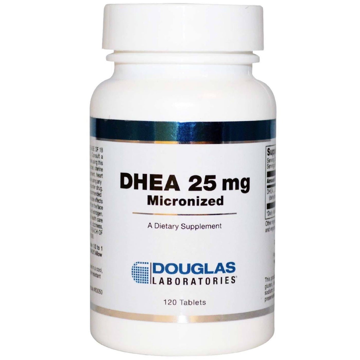Douglas Laboratories, Dhea 25 mg, 120 Sublingual Tablets UPC 310539006122 | HiLife Vitamins