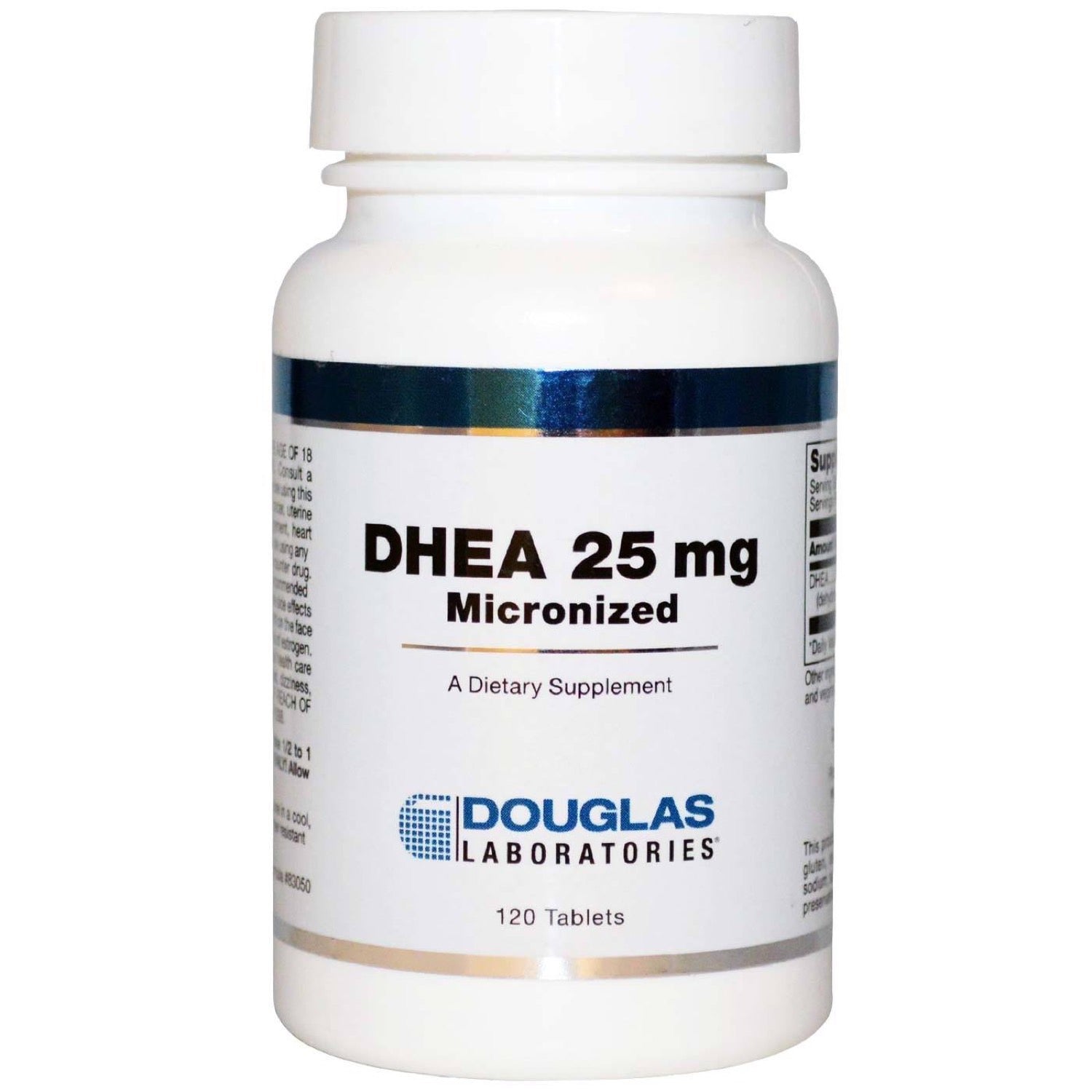 Douglas Laboratories, Dhea 25 mg, 120 Sublingual Tablets UPC 310539006122 | HiLife Vitamins