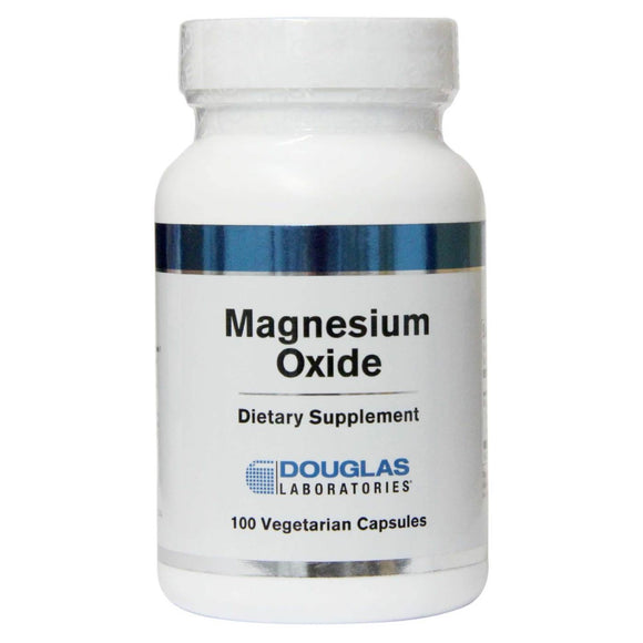 Douglas Laboratories, Magnesium Oxide 300 mg, 100 Vegetarian Capsules - 310539978337 | Hilife Vitamins