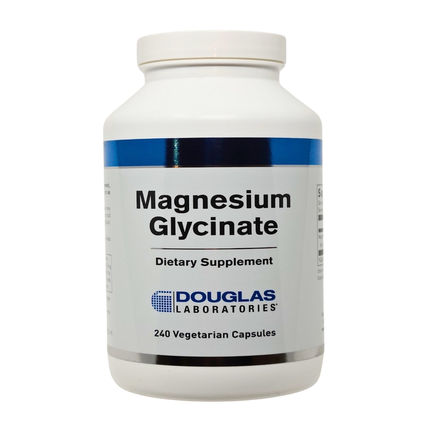 Douglas Laboratories, Magnesium Glycinate, 240 Vegetarian Capsules UPC 310539980064 | HiLife Vitamins