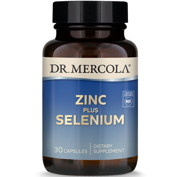 Dr. Mercola, Zinc plus Selenium - 810487030656 | Hilife Vitamins