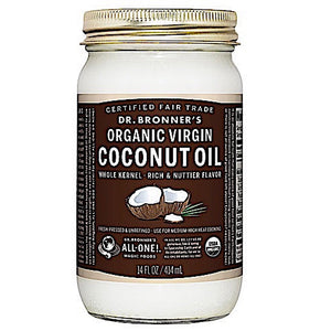 Dr Bronner’s, Virgin Coconut Oil Whole Kernel, 14 Oz - 018787505014 | Hilife Vitamins