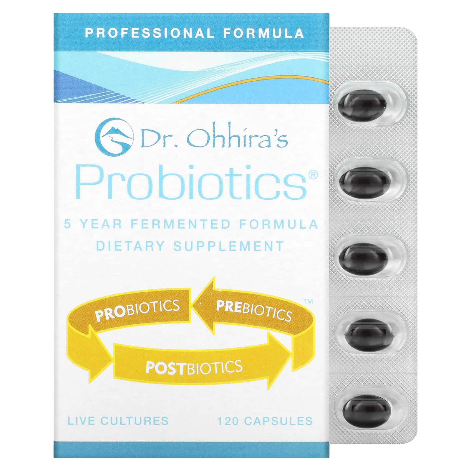 Dr Ohhira's, Essential Formulas Inc., Professional Formula Probiotics, 120 Capsules UPC 695927121220 | HiLife Vitamins