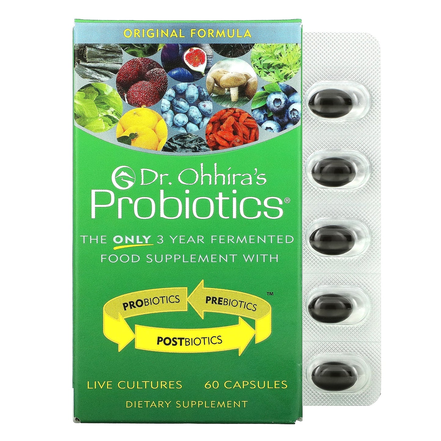 Dr Ohhira's, Probiotics Orignial Form, 60 Capsules UPC 695927121251 | HiLife Vitamins