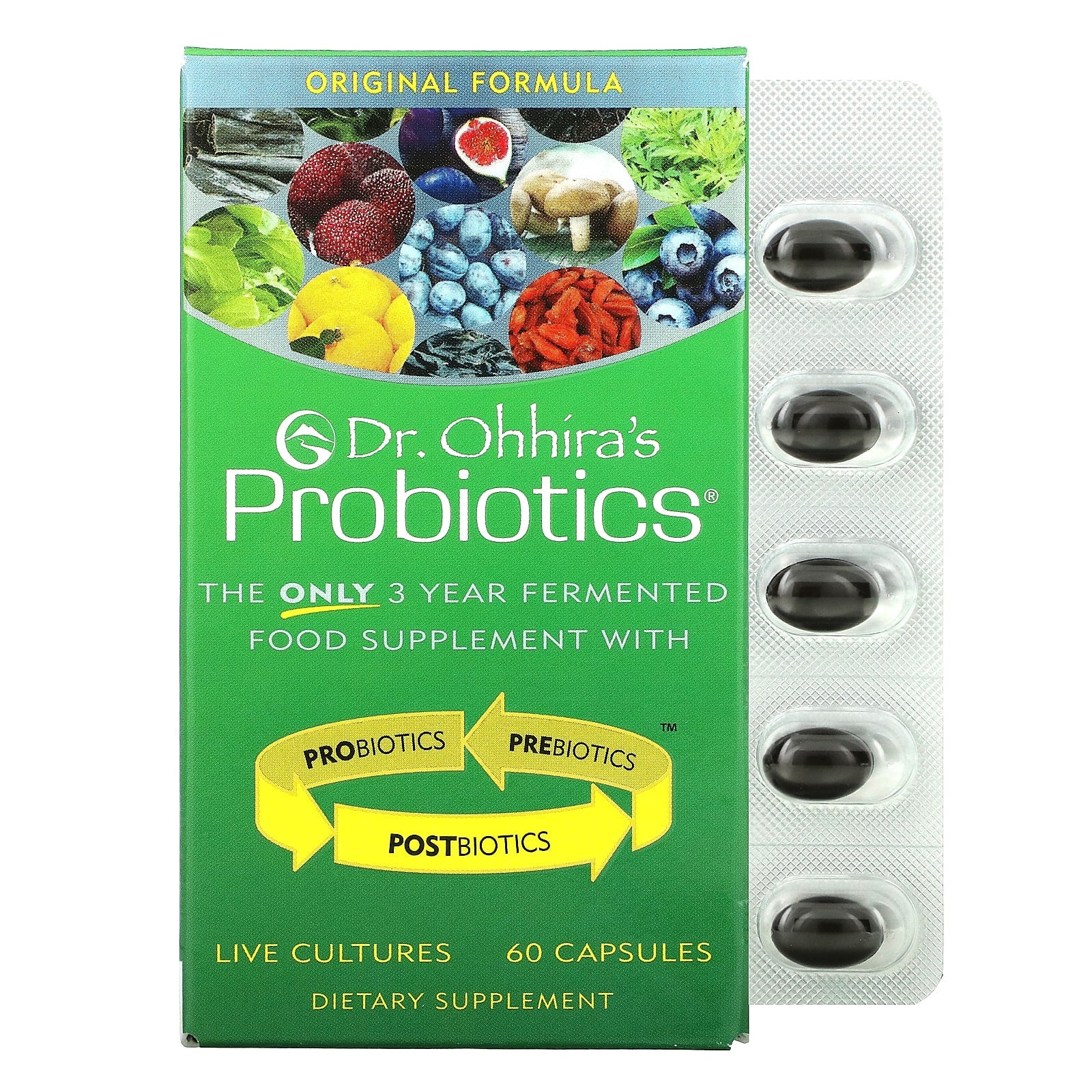 Dr Ohhira's, Probiotics Orignial Form, 60 Capsules UPC 695927121251 | HiLife Vitamins