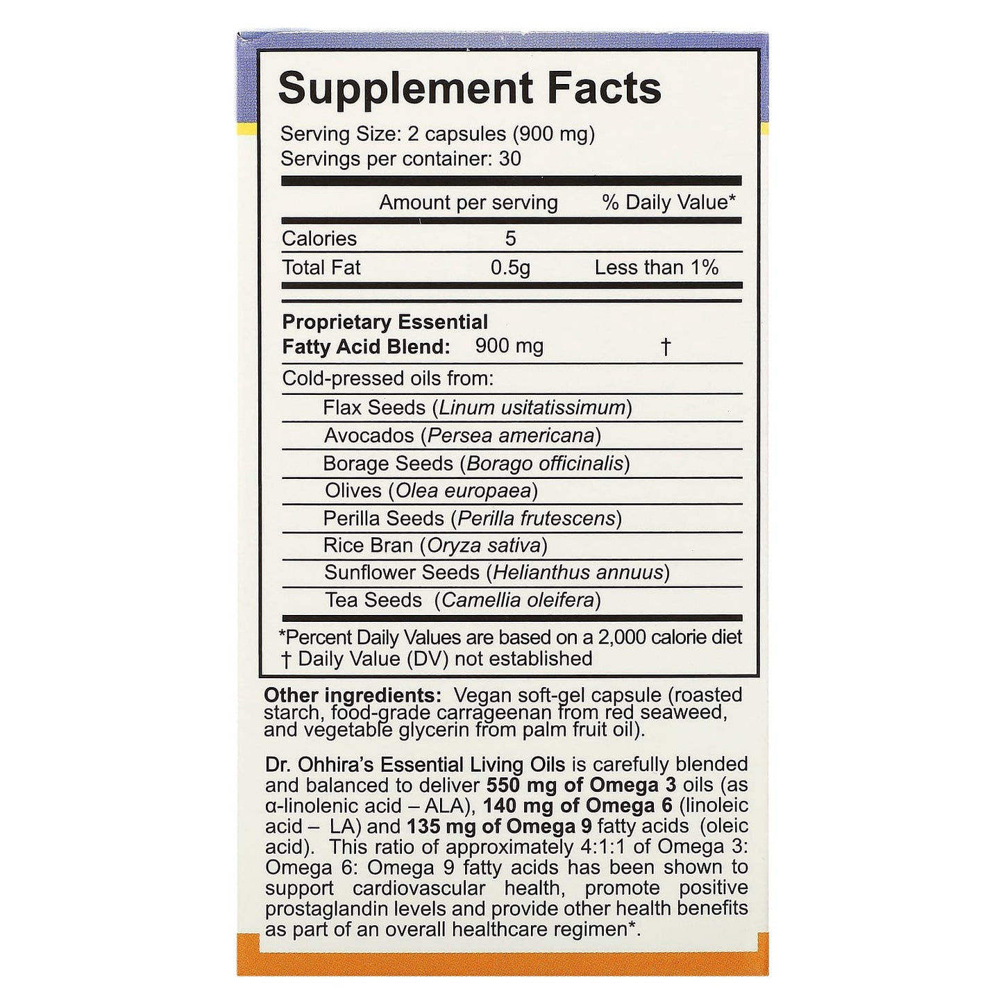 Dr Ohhira's, Essential Living Oils Vegan, 60 Capsules UPC 695927121329 | HiLife Vitamins