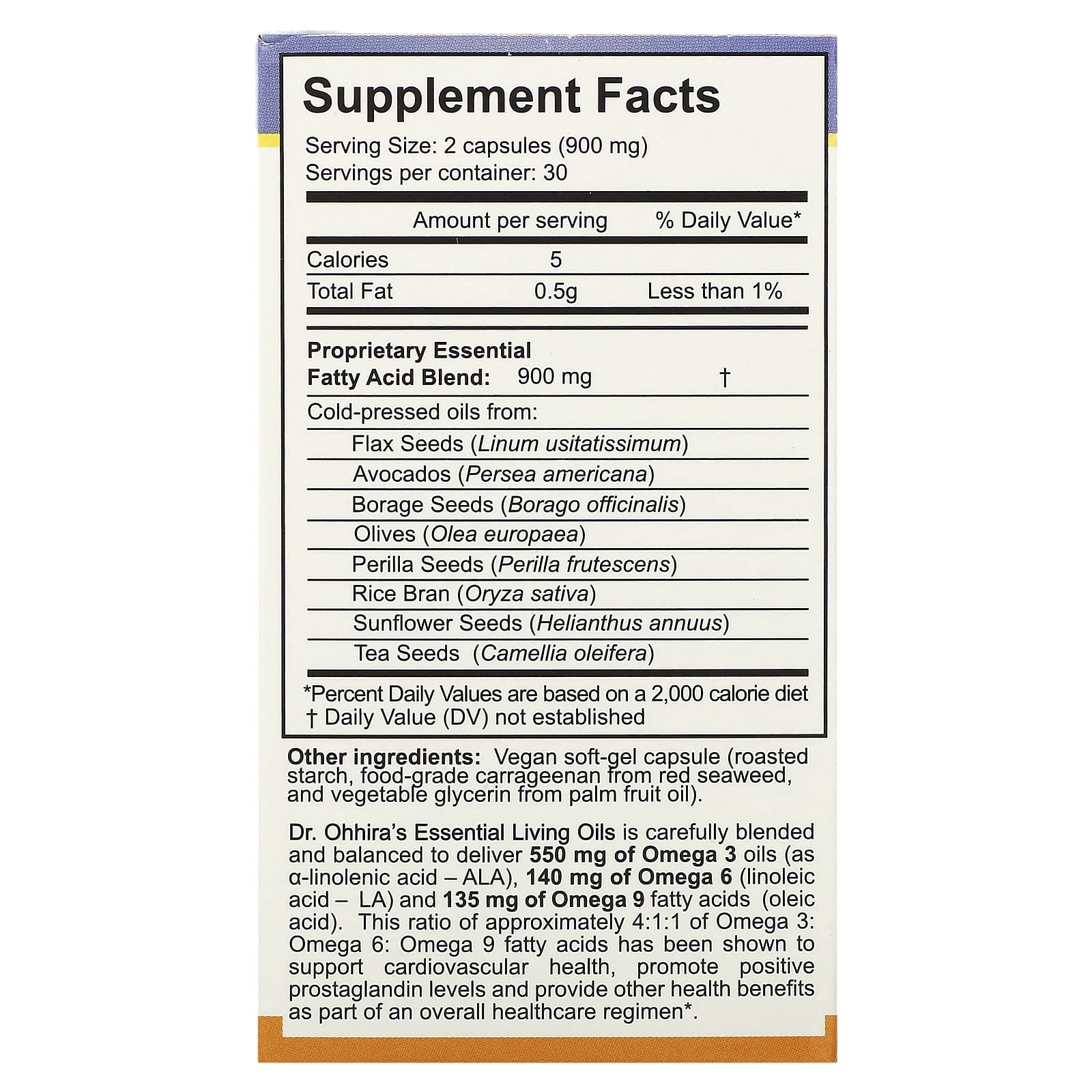 Dr Ohhira's, Essential Living Oils Vegan, 60 Capsules UPC 695927121329 | HiLife Vitamins