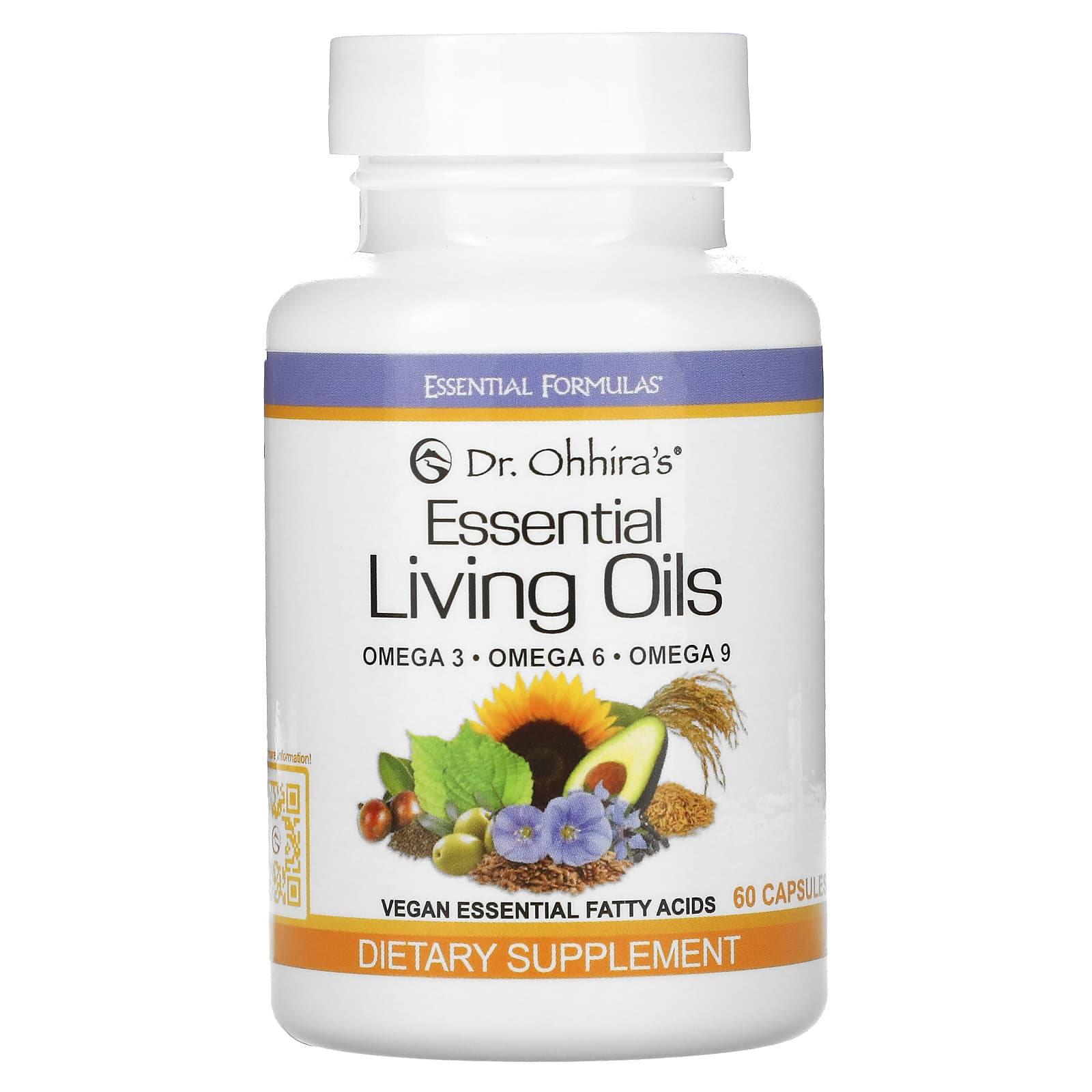 Dr Ohhira's, Essential Living Oils Vegan, 60 Capsules UPC 695927121329 | HiLife Vitamins