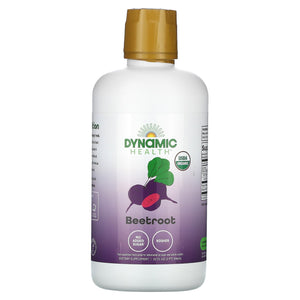 Dynamic Health, Organic Certified Beet Root Juice, 32 Oz - 790223101713 | Hilife Vitamins