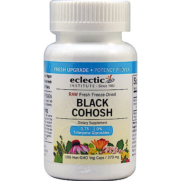 Eclectic Institute, Black Cohosh 370mg, 100 Capsules - 023363300082 | Hilife Vitamins
