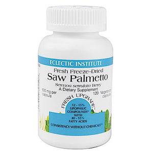 Eclectic Institute, Saw Palmetto 600mg, 120 Capsules - 023363301508 | Hilife Vitamins