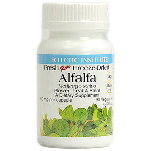 Eclectic Institute, Alfalfa, 90 Capsules - 023363309252 | Hilife Vitamins