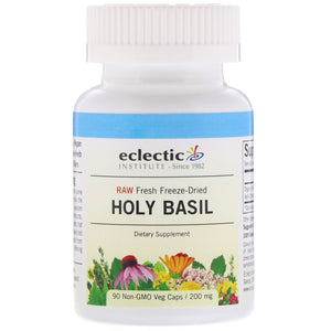 Eclectic Institute, Holy Basil, 90 Capsules - 023363309733 | Hilife Vitamins