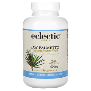 Eclectic Institute, Saw Palmetto 600 mg, 240 Caps - 023363302505 | Hilife Vitamins