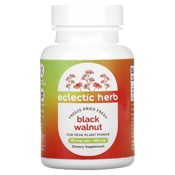 Eclectic Institute, Black Walnut, 90 Capsules - 023363309207 | Hilife Vitamins