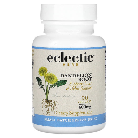 Eclectic Institute, Dandelion Root, 90 Capsules - 023363309351 | Hilife Vitamins