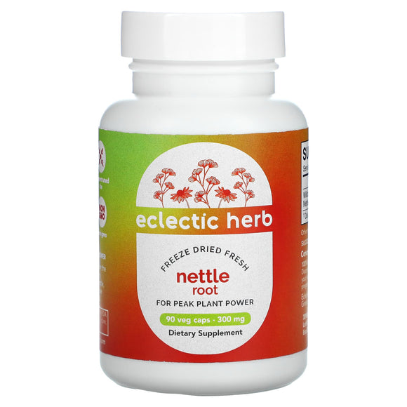 Eclectic Institute, Nettles Root, 90 Capsules - 023363309580 | Hilife Vitamins