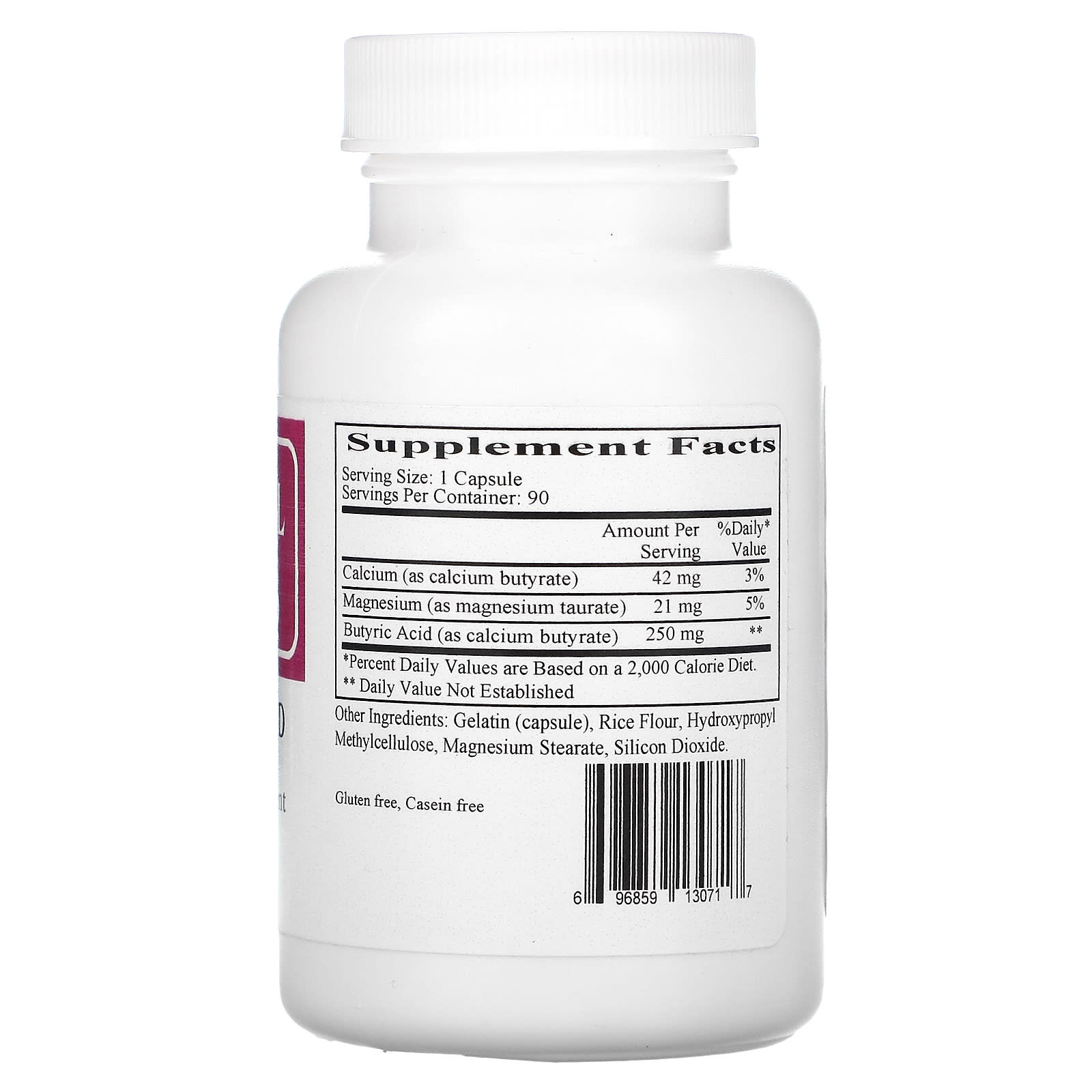 Ecological Formulas, Butyric Acid, 90 Capsules UPC 696859130717 | HiLife Vitamins