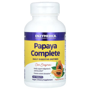 Enzymedica, Papaya Complete, Papaya Mint, 120 Tablets - 670480101186 | Hilife Vitamins