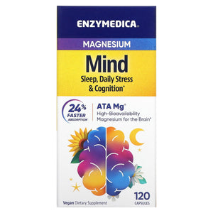 Enzymedica, Magnesium Mind, 120 Capsules - 670480101230 | Hilife Vitamins