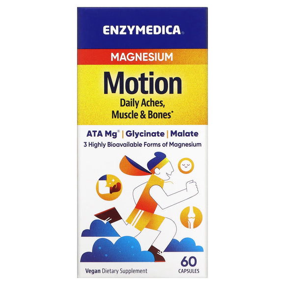 Enzymedica, Magnesium Motion, 60 Capsules - 670480101254 | Hilife Vitamins
