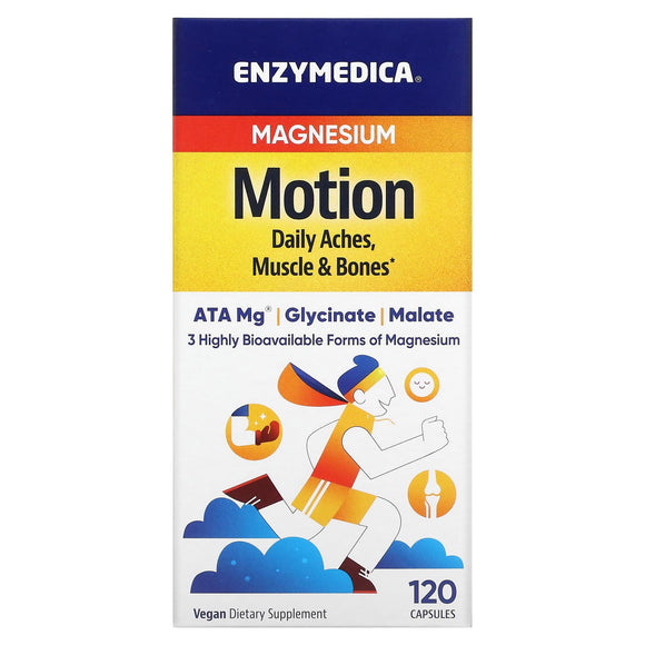 Enzymedica, Magnesium Motion, 120 Capsules - 670480101261 | Hilife Vitamins