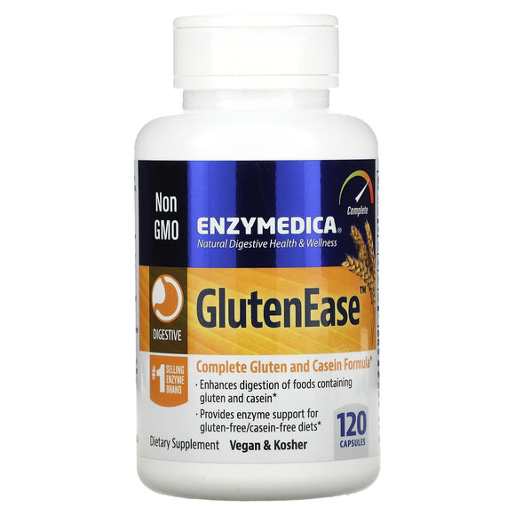 Enzymedica, Glutenease, 120 Capsules - 670480262016 | Hilife Vitamins
