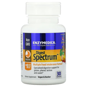 Enzymedica, Digest Spectrum, 30 Capsules - 670480291702  | Hilife Vitamins