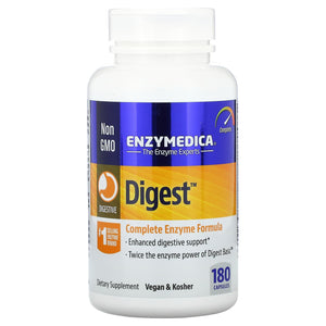 Enzymedica, Digest, 180 Capsules - 670480981108 | Hilife Vitamins