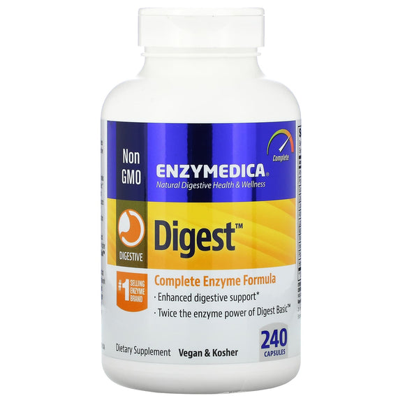 Enzymedica, Digest, 240 Capsules - 670480981153 | Hilife Vitamins