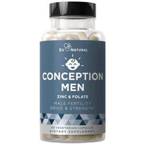 Eu Natural, Conception Men, Zinc & Folate, 60 Vegetarian Capsules - 855244008059 | Hilife Vitamins
