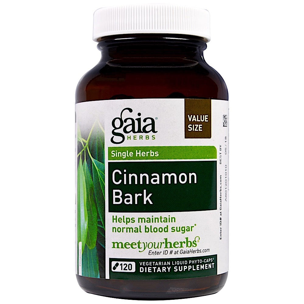 Gaia Herbs, Cinnamon Bark, 120 Capsules UPC 751063146050 | HiLife Vitamins