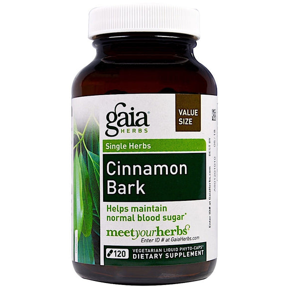 Gaia Herbs, Cinnamon Bark, 120 Capsules - 751063146050 | Hilife Vitamins