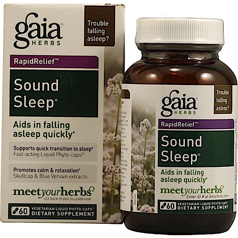 Gaia Herbs, Sound Sleep, 60 Capsules UPC 751063396127 | HiLife Vitamins