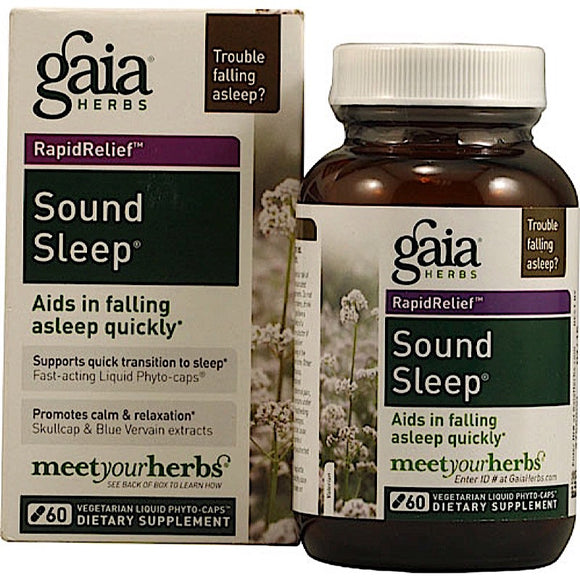 Gaia Herbs, Sound Sleep, 60 Capsules - 751063396127 | Hilife Vitamins