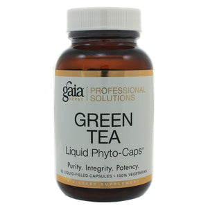 Gaia Herbs, Green Tea, 60 Liquid Filled Capsules - 751063402040 | Hilife Vitamins
